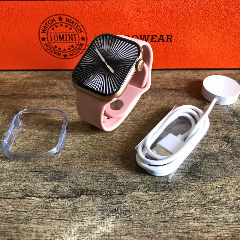 Smartwatch W10 Mini 42mm - Tela AMOLED + Capinha Protetora