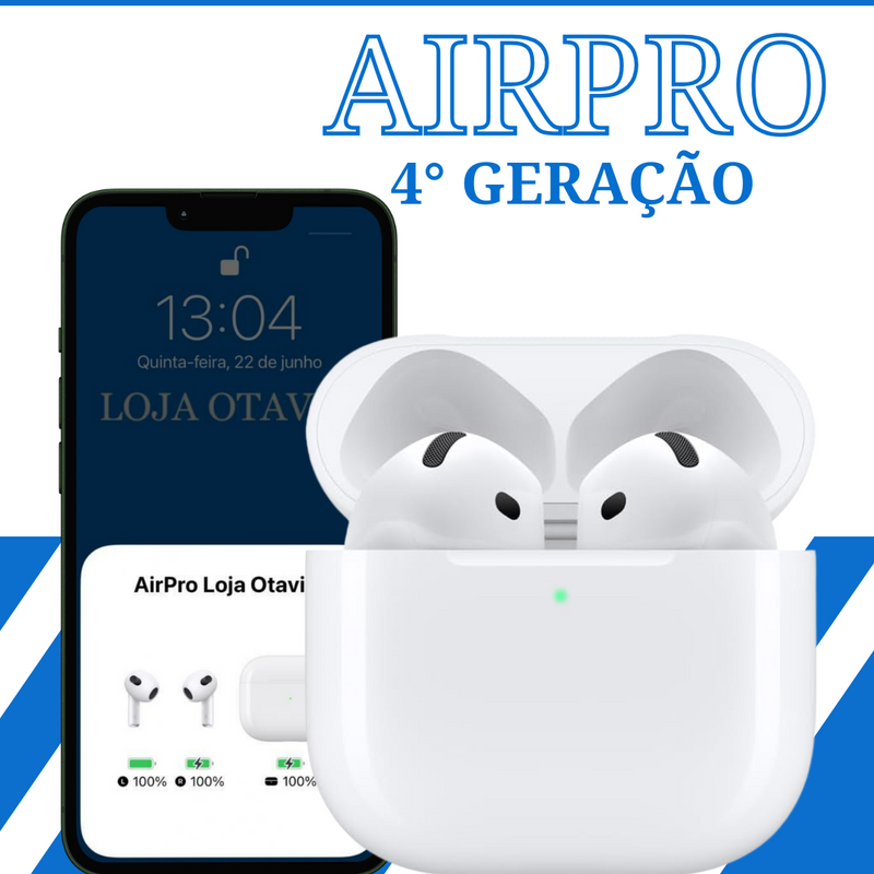 Fone AirPro 4º Geração Premium 2025