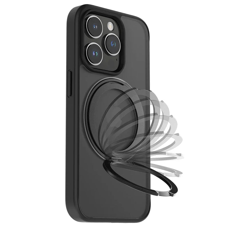 Case iPhone com suporte giratório e carregamento MagSafe