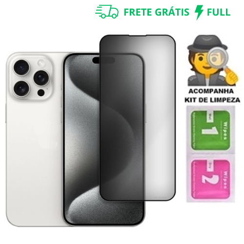 Película de vidro 3D Privativa Anti Spy Para IPhone Privacidade Para XS XR 11 12 13 14 15 16 Pro Max