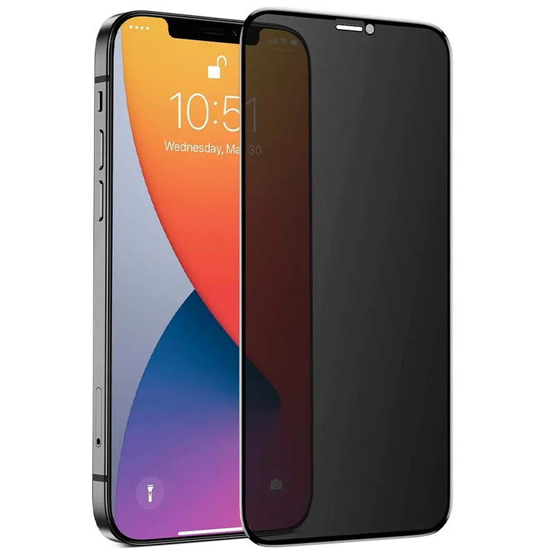 Película de vidro 3D Privativa Anti Spy Para IPhone Privacidade Para XS XR 11 12 13 14 15 16 Pro Max