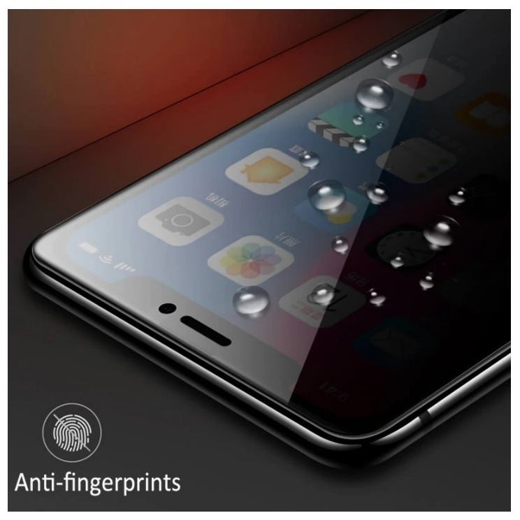Película de vidro 3D Privativa Anti Spy Para IPhone Privacidade Para XS XR 11 12 13 14 15 16 Pro Max