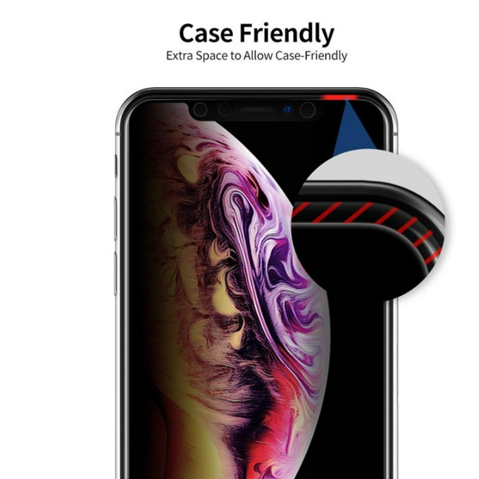 Película de vidro 3D Privativa Anti Spy Para IPhone Privacidade Para XS XR 11 12 13 14 15 16 Pro Max