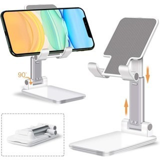 Suporte Alumínio de Mesa Base Rotatória Ajustável 360º Para Smartphones e Tablets