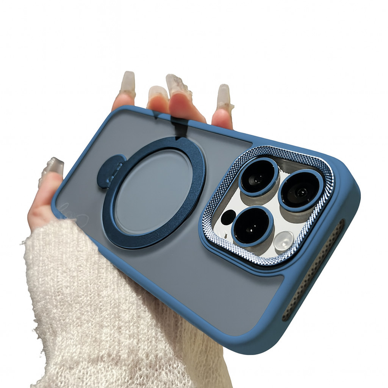 Capa P/ iPhone 11 ao 16 Pro Max Com Suporte 360° Magsafe