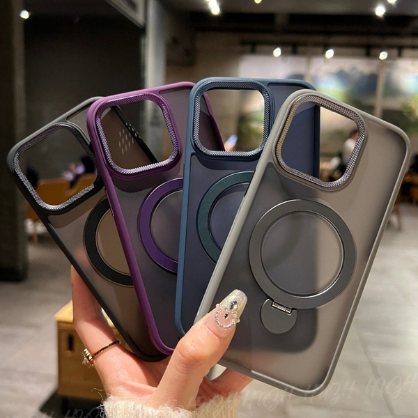 Capa Capinha P/ iPhone 11 ao 16 Pro Max Com Suporte 360° Magsafe